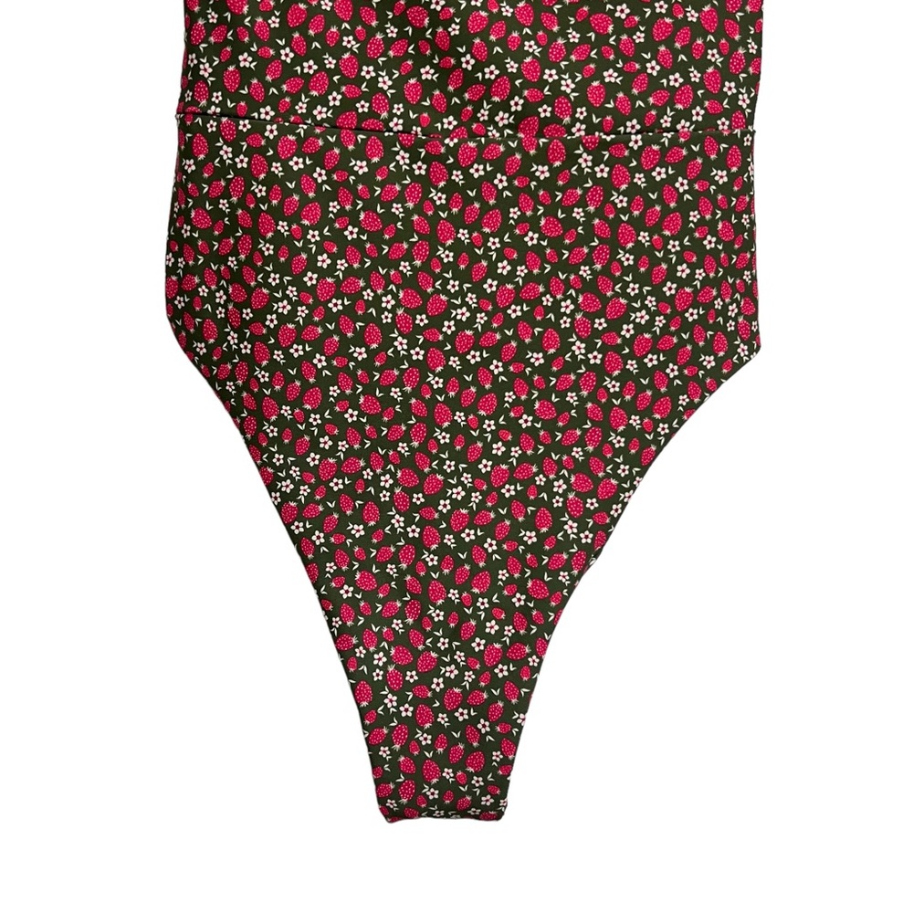 Skatie Floral One Piece Swimsuit - Red and Green - Picture 5 of 6